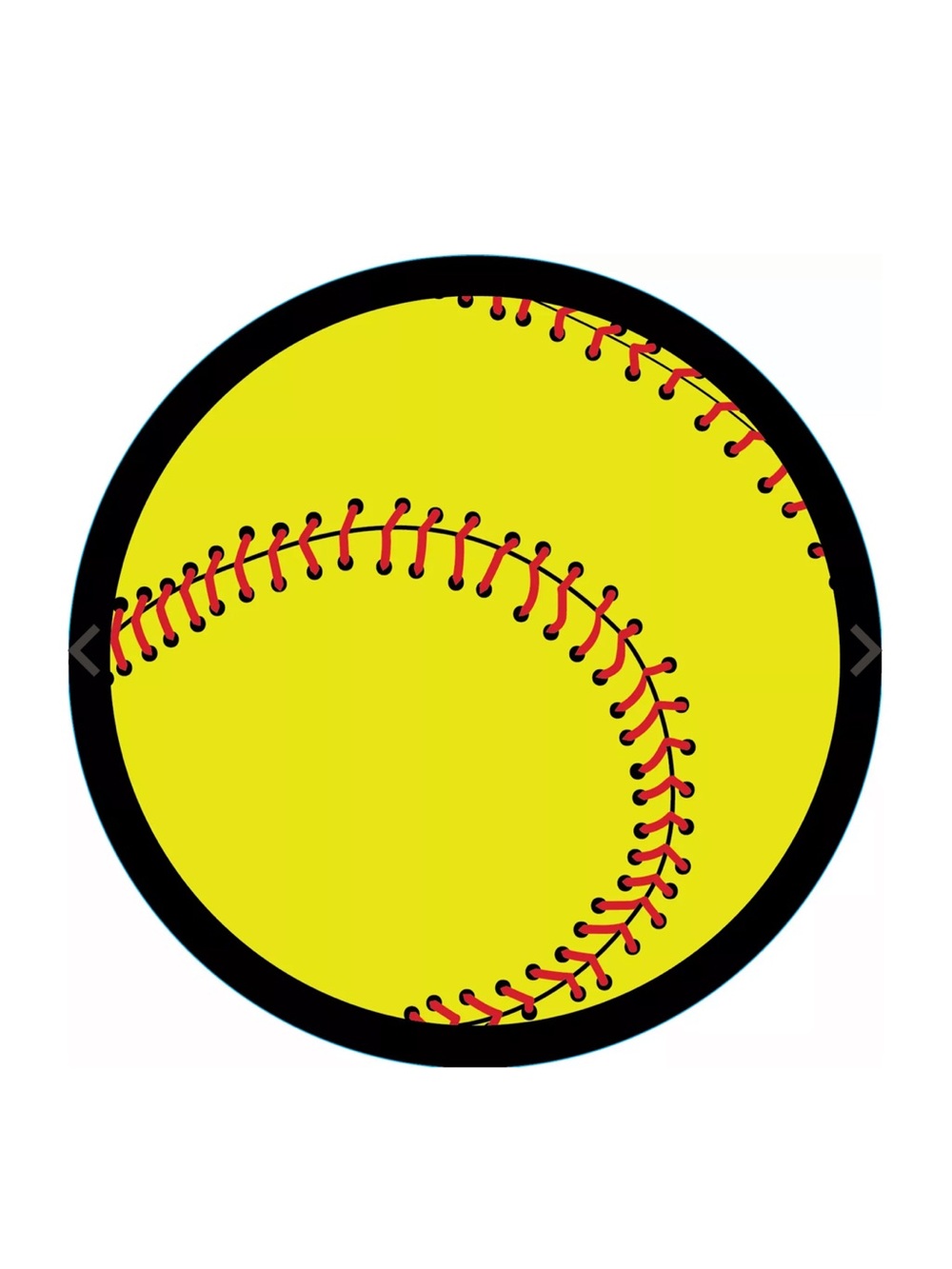 Bogg Bit Softball Sports Snap-In Charm for Bogg Bag Accessories
